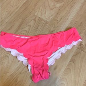 Scalloped bright pink VS bottoms